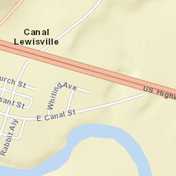 Canal Lewisville Ohio Street Map
