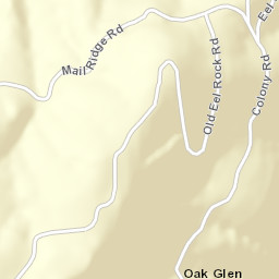 Oak Glen California Street Map