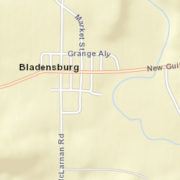 Bladensburg Ohio Street Map