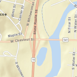 Roscoe Ohio Street Map