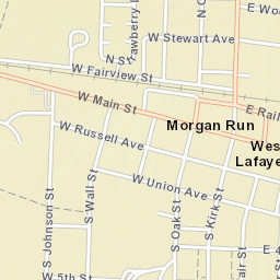 West Lafayette Ohio Street Map