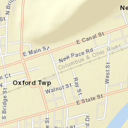 Newcomerstown Ohio Street Map