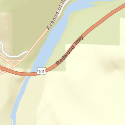 Myers Flat California Street Map