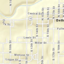 101-215 South 16th Street, Bethany, MO Street Map