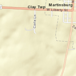 Martinsburg Ohio Street Map