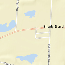 Shady Bend Ohio Street Map