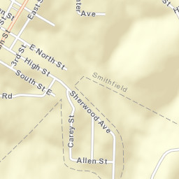 Smithfield Ohio Street Map
