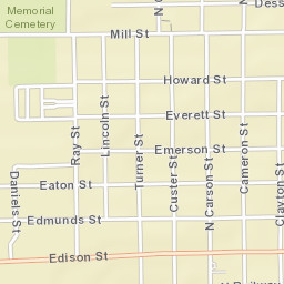 Brush Street Map
