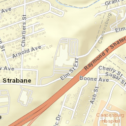 Raymond P Shafer Hwy, Canonsburg, PA Street Map