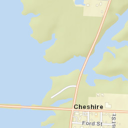 Cheshire Ohio Street Map