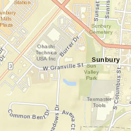 Sunbury Ohio Street Map