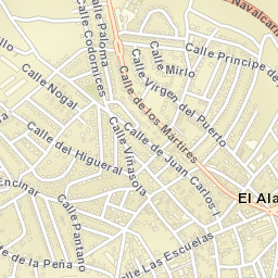 El Álamo Street Map