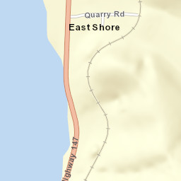 East Shore California Street Map