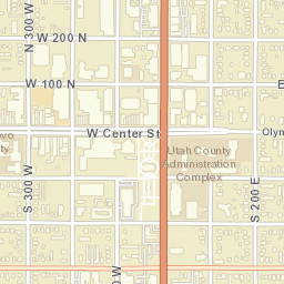 Provo, Utah Street Map