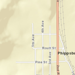 Phippsburg Colorado Street Map