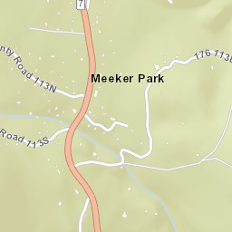 Meeker Park Colorado Street Map