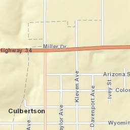 706 Tate Ave, Culbertson, NE 69024 Street Map