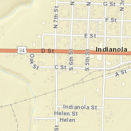 106-110 3rd Street, Indianola, NE 69034, USA Street Map