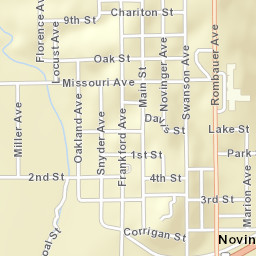 South Frankford Avenue Novinger MO Street Map