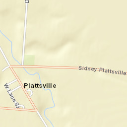 Plattsville Ohio Street Map