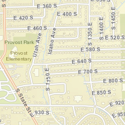 901-999 East 900 South Street Provo Street Map