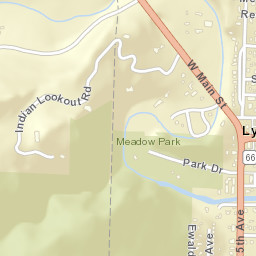 Lyons Street Map