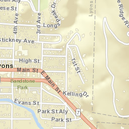 400-402 Main Street Lyons CO 80540 Street Map