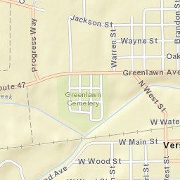 North Jacksonville Ohio Street Map