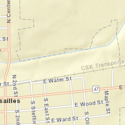 Versailles Ohio Street Map