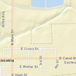 Ansonia Ohio Street Map