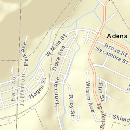 Adena Ohio Street Map