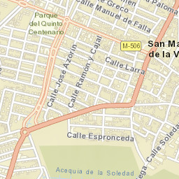 San Martín de la Vega Street Map