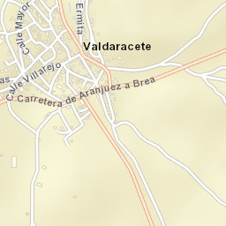 Valdaracete Street Map