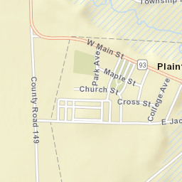 Plainfield Ohio Street Map