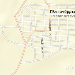 Platanórevma Street Map