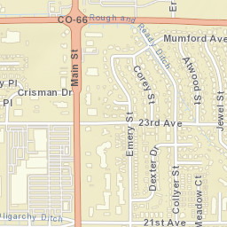 801-899 21st Avenue, Longmont, CO 80501 Street Map