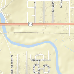 101-199 S Manhattan Ave Muncie IN Street Map