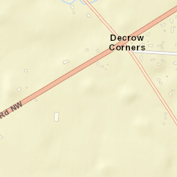 Decrow Corners Ohio Street Map