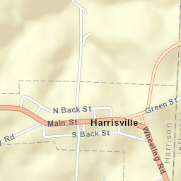 Harrisville Ohio Street Map