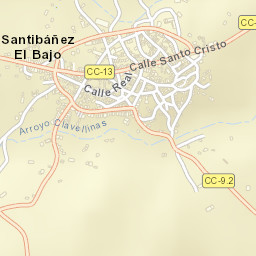 Santibáñez el Bajo Street Map