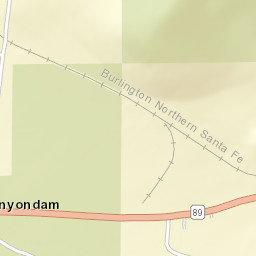 Canyondam California Street Map