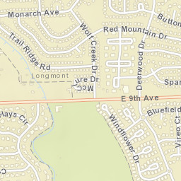 1316-1320 Cumberland Dr Longmont Street Map