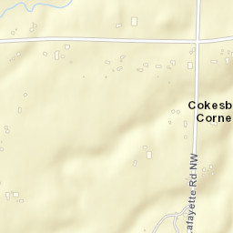 Cokesbury Corners Ohio Street Map