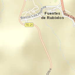Fuentes de Rubielos Street Map