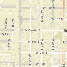 100-198 S State St, Springville, UT 84663 Street Map