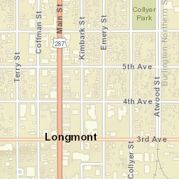 Longmont Street Map