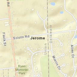 Jerome Ohio Street Map