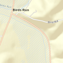 Birds Run Ohio Street Map