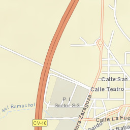 Cabanes Street Map