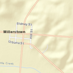 Millerstown Ohio Street Map